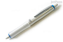 Pilot Dr. Grip Pure White Ballpoint Pen - 0.7 mm - Soft Blue Accent Body - Black Ink - PILOT BDGPW-80F-SL