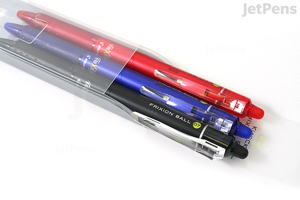 Pilot FriXion Ball Knock Retractable Gel Pen - 0.7 mm - 3 Color Set ...