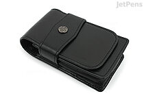 Galen Leather Co. Zippered Collector Pen Case for 14 Kawecos- Crazy Ho