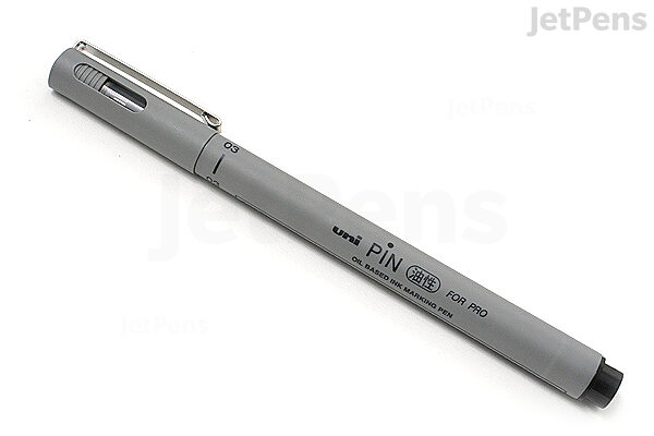 Uni Pin Pen - Pigment Ink - Size 003 - 0.03 mm - Black