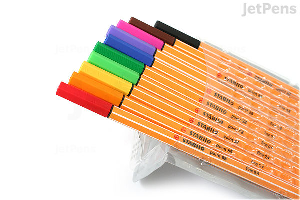 Stabilo Point 88 Fineliner bolígrafos, 0.4 mm - 30-color Set de Stabilo Point 88 Fineliner bolígrafos, 0.4 mm - 30-color Set de