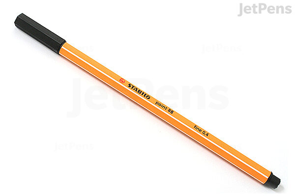 Verzorger Eigenwijs Kalmte Stabilo Point 88 Fineliner Pen - 0.4 mm - Black | JetPens