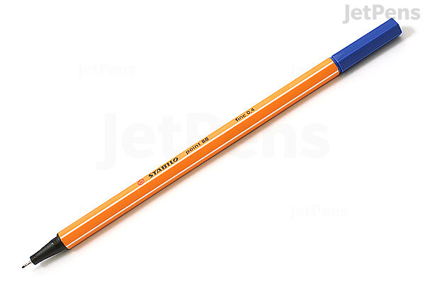 Stabilo Point 88 Fineliner Pen, 0.4 mm - Dark Blue Ink