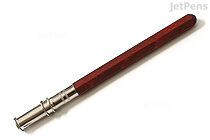 E+M Peanpole Wood Pencil Extender - Mahogany - E+M FSC 1155-3