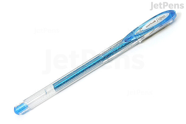 conversie Blauw Statistisch Uni-ball Signo Sparkling Glitter UM-120SP Gel Pen - 1.0 mm - Blue | JetPens