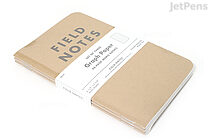 Field Notes Original Kraft Memo Books - 3.5" x 5.5" - 48 Pages - Graph - Pack of 3 - FIELD NOTES FN-01
