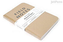 Field Notes Original Kraft Memo Books - 3.5" x 5.5" - 48 Pages - Ruled - Pack of 3 - FIELD NOTES FN-02