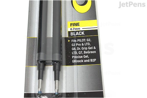 Pilot G2 Gel Pen Refill mm Black Pack of JetPens