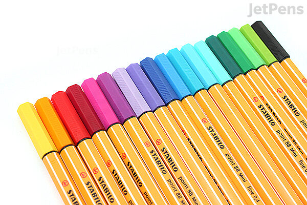 spannend band Dochter Stabilo Point 88 Mini Fineliner Pen - 0.4 mm - 18 Color Set - Wallet |  JetPens