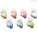 Terjio push pins, five colors, reusable, durable push pins, 80 pcs
