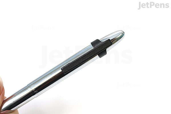 Matte Black Bullet Space Pen, Gold Finger Grip & Clip - Fisher