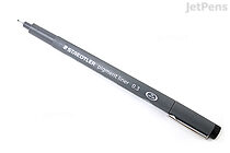 Staedtler Pigment Liner Marker Pen - 0.3 mm - Black - STAEDTLER 308 03-9 02