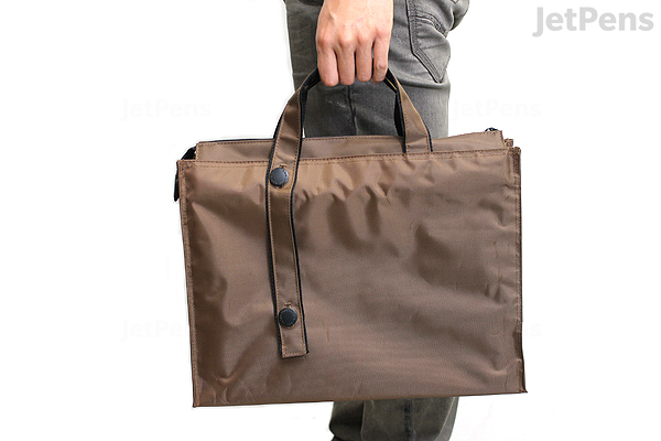 Lihit Lab Teffa 2 Way Carrying Bag - Size B4 - Brown - JetPens.com