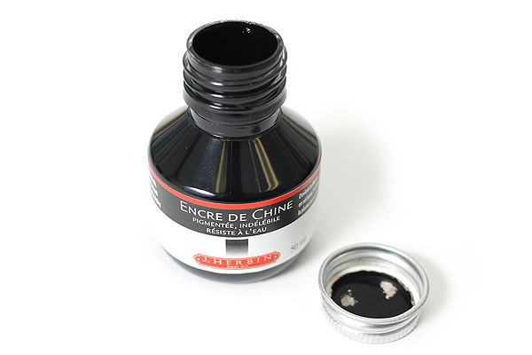 J. Herbin India Ink - Black - for Dip Pen - 50 ml Bottle - JetPens.com dip pen india ink