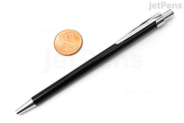 Platinum Mini Ballpoint Pen - 0.5 mm - Shine Black Body - Black Ink