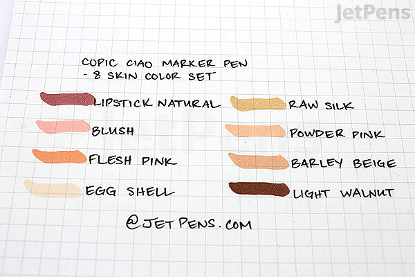 wallpapers Walnut Colored Skin jetpens com copic ciao marker 8 skin color set