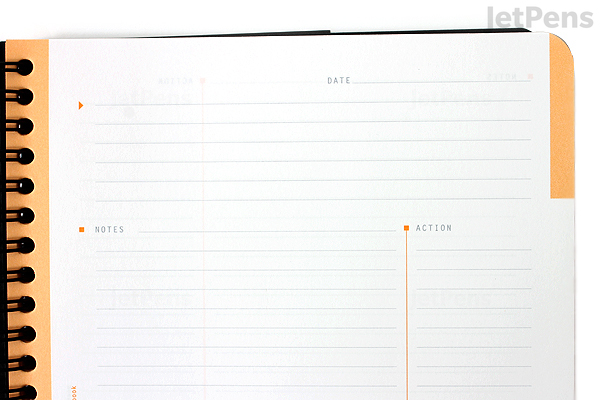 rhodia meeting book 6 5 quot x 8 3 quot lined black clairefontaine sheets