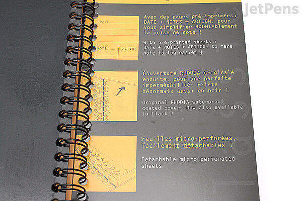 Rhodia Rhodiarama Meeting Book - 6.5 x 8.3 - Lined - Orange