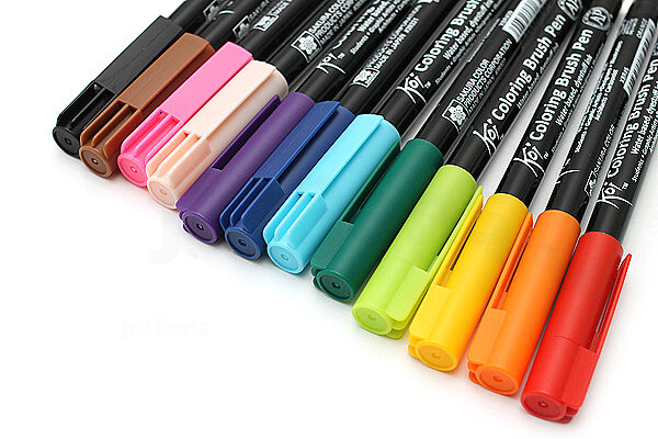klei toxiciteit documentaire Sakura Koi Coloring Brush Pen - 12 Color Set | JetPens
