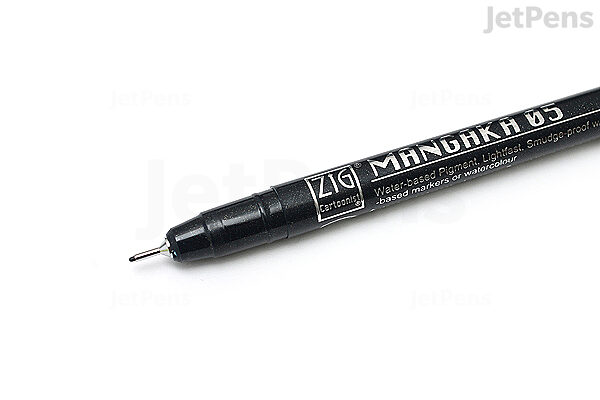 ZIG KURETAKE Cartoonist Mangaka Liner Pen Black Drawing Fineliner Pens Pack  of 7 Pens -  Denmark