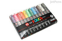 Uni Posca Paint Marker PC-1M - Extra Fine Point - 12 Color Set - UNI PC1M12C