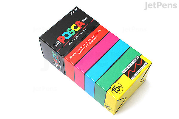 Uni Posca Paint Marker PC-3M - Fine Point - 15 Color Set