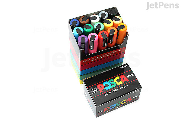 Uni Posca Paint Marker PC-5M - Medium Point - 15 Color Set