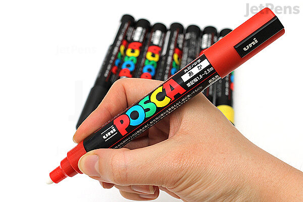 Individual colors of Uni Posca PC-5M Paint Markers are now available! These  medium tip markers can write on many surfaces, …