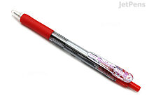 Zebra Tapli Clip Ballpoint Pen - 1.6 mm - Red Body - Red Ink - ZEBRA BNU5-R