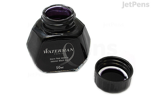 Waterman Intense Black Ink - 50 ml Bottle