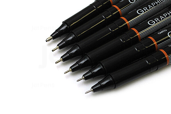 OHTO Graphic Liner Needle Point Rollerball Drawing Pen - Pigment Ink - 005 - 0.3 mm - Black - OHTO CFR-150GL005