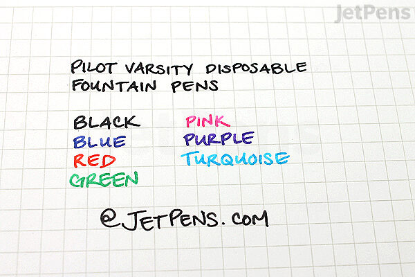 Pilot Varsity Fountain Pen Gift Set - These seven colorful disposable  fountain pens from Pilot need no refilling,…