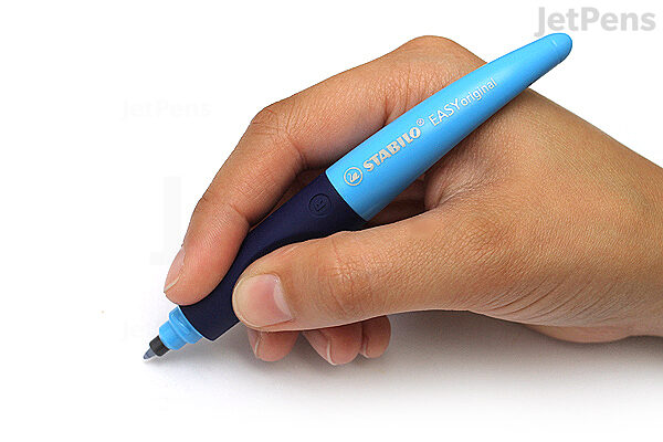 Stabilo EASYoriginal Roller Pen - Right Handed - 0.5 mm - Blue Body - Blue Ink | JetPens