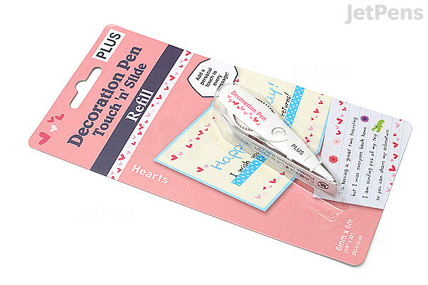 Plus Deco Rush Decoration Pen Refill 6 Mm X 6 M Hearts Jetpens Plus Deco Rush Decoration Pen Refill 6 Mm X 6 M Hearts Jetpens