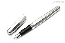 OHTO Dude Fountain Pen - Silver - Fine Nib | JetPens