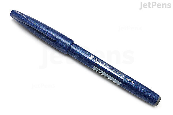 Pentel Touch Sign Pen - Brush Tip Blue
