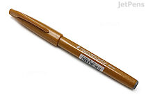 Pentel Fude Touch Brush Sign Pen - Yellow Ochre - PENTEL SES15C-Y