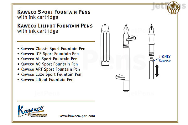 Kaweco Liliput Fountain Pen - Black - Broad - KAWECO 10000156