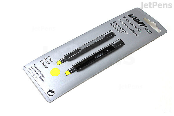 Componist Onaangenaam holte Lamy M51 Highlighter Marker Refill - Yellow - Pack of 2 | JetPens