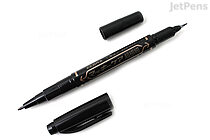Zebra Mackee Care Double-Sided Marker Pen - Ultra Fine Point - Black - ZEBRA YYTH3-BK
