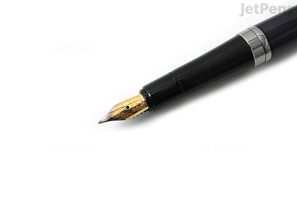 Pentel TRF100 Tradio Fountain Pen - Medium Nib - Black Pearl Body ...