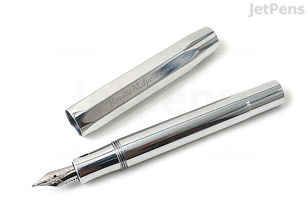 Kaweco AL Sport Fountain Pen - Raw Aluminum - Medium - KAWECO 10000629