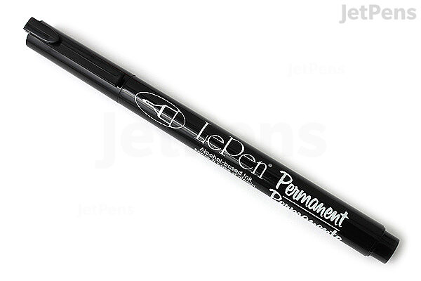 Marvy Le Pen Permanent Marker Pen - Extra Fine Point - Black