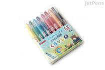 Pentel Kururira Twist Crayon - 8 Color Set - PENTEL GTW-8