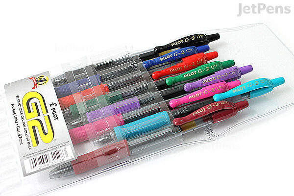 Pilot G2 Gel Pen 0 7 Mm 8 Color Set Jetpens Pilot G2 Gel Pen 0 7 Mm 8 Color Set Jetpens