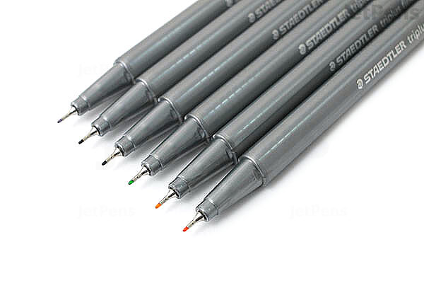  Staedtler Triplus Fineliner Pen - 0.3 mm - Nature Colors - 6  Color Set
