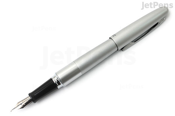 Pilot Metropolitan Fountain Pen Silver Plain Fine JetPens