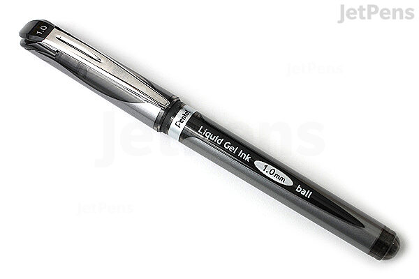 Pentel Sparkle Pop Metallic Gel Pen, (1.0mm) Bold Line, Silver