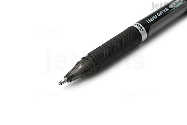 Pentel EnerGel BLN12 Gel Pen - Quick Drying, Smooth Writing 0.5mm-Green Rod / Black Ink