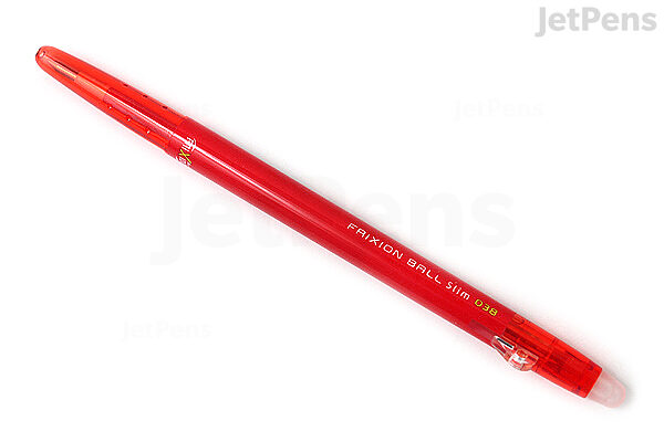 Pilot Frixion Ball Slim Gel Pen 0 38 Mm Red Jetpens Pilot Frixion Ball Slim Gel Pen 0 38 Mm Red Jetpens